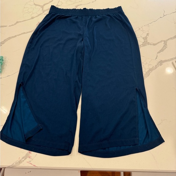 Navy Upwest (Express) Washable satin pants xl - Picture 4 of 5